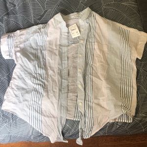 Oversized Madewell button up breezy shirt